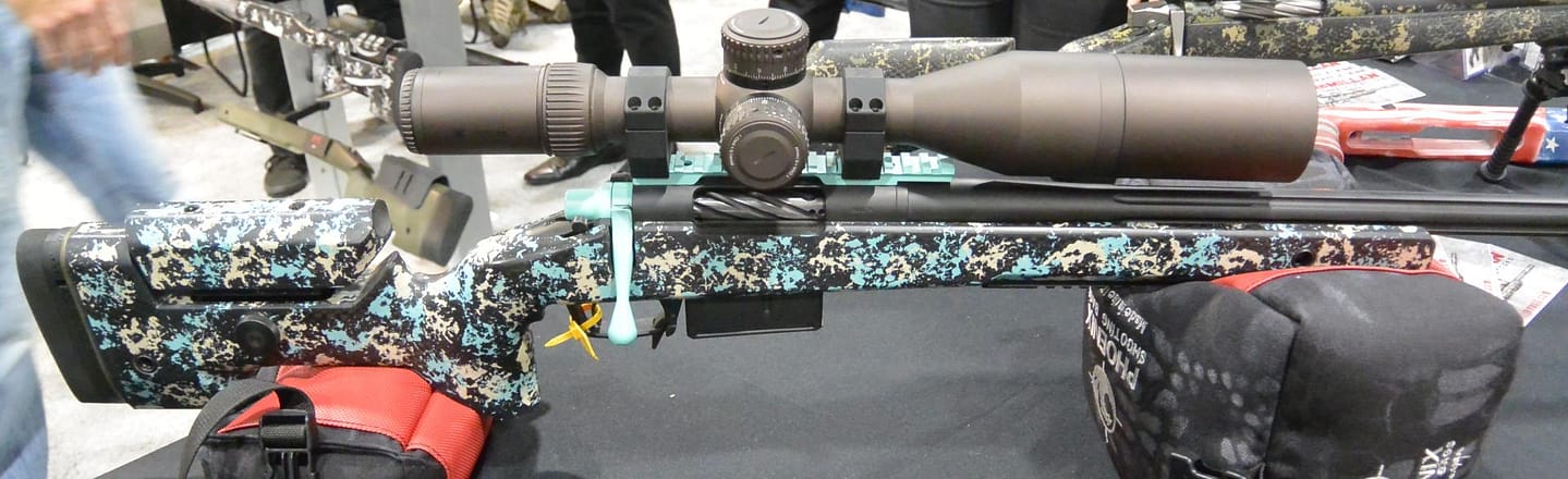Britainy McMillan's personal A10 in Tiffany blue at SHOT Show 2019