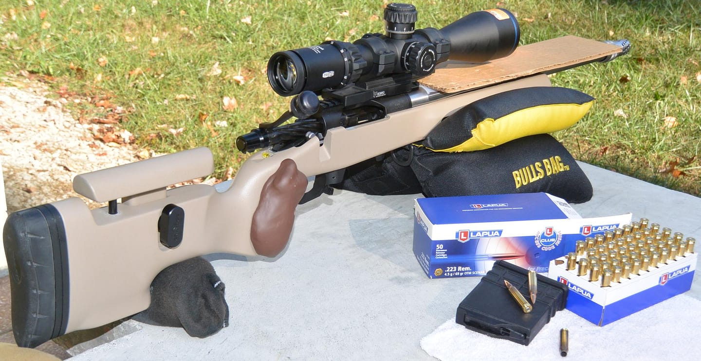 Meopta Optika6 5-30x56 RD FFP on Kelbly's Atlas Tactical rifle
