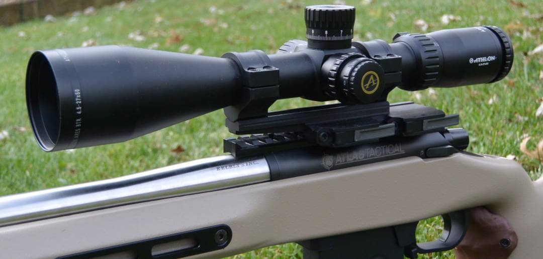 Athlon Ares BTR 4.5-27x50mm in Bobro mount on a Kebly's Atlas Tactical rifle