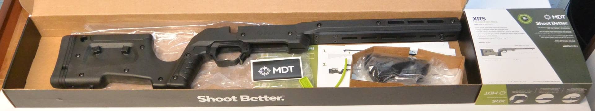 The MDT XRS unboxing pic. Very much a ready for retail shelves package